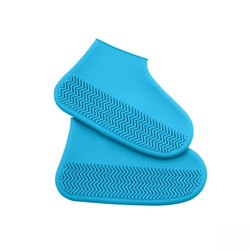Waterproof Silicone Shoe Covers (2 PCS) – Non-Slip Reusable Rain Overshoes for Dog Walks