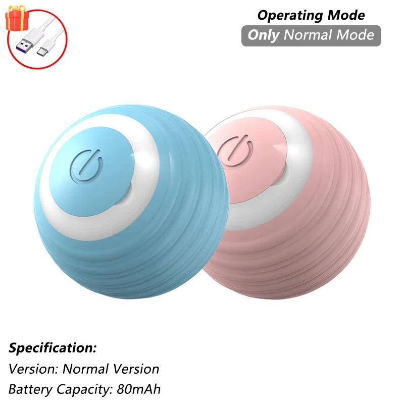 Interactive Cat Ball Toy – Rechargeable Self-Rolling Ball with Tail (1 & 2 Pack)