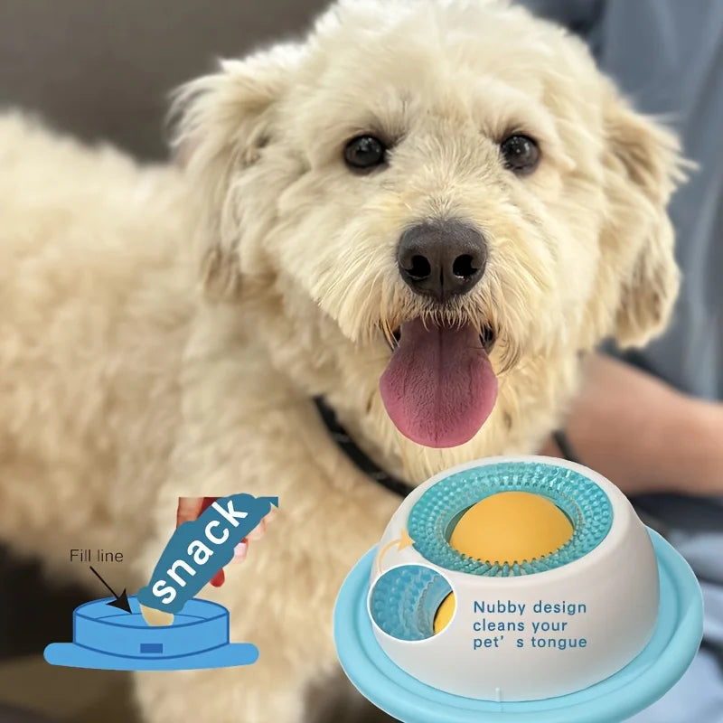 Pet Licking Bowl – Slow Feeder & Calming Treat Dish for Dogs & Cats