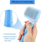 Self-Cleaning Pet Grooming Brush – Slicker Comb for Dogs & Cats
