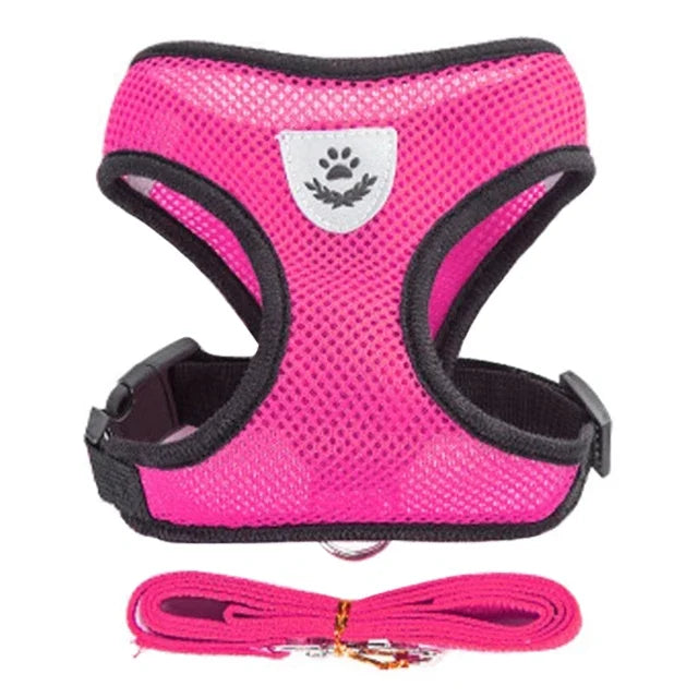 Cat Harness & Leash Set – Escape-Resistant Breathable Mesh Vest for Cats & Small Dogs