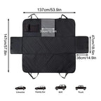 Dog Back Seat Cover – Waterproof Car Hammock with Mesh Window, Anti-Slip & Scratch-Proof