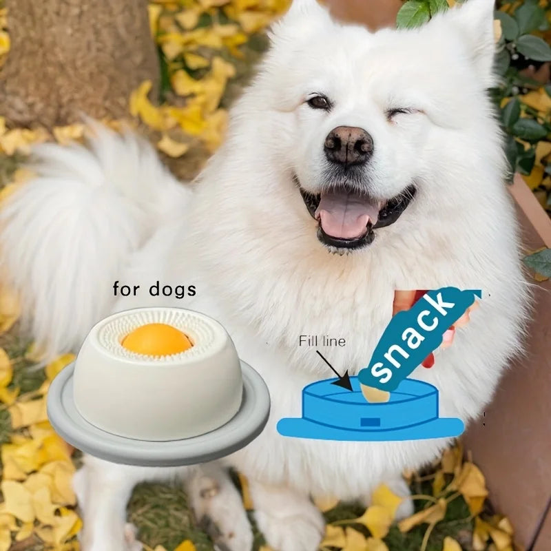 Pet Licking Bowl – Slow Feeder & Calming Treat Dish for Dogs & Cats