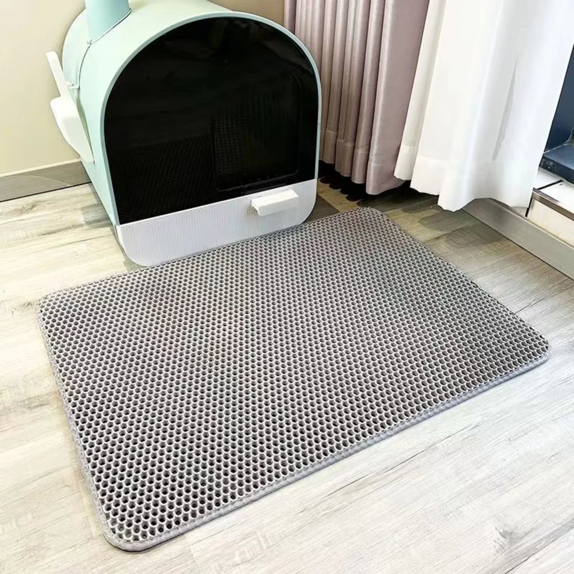 Cat Litter Mat – Double-Layer Waterproof Litter Trapping Mat, Washable Non-Slip (5 Sizes)
