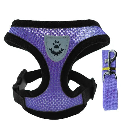 Cat Harness & Leash Set – Escape-Resistant Breathable Mesh Vest for Cats & Small Dogs