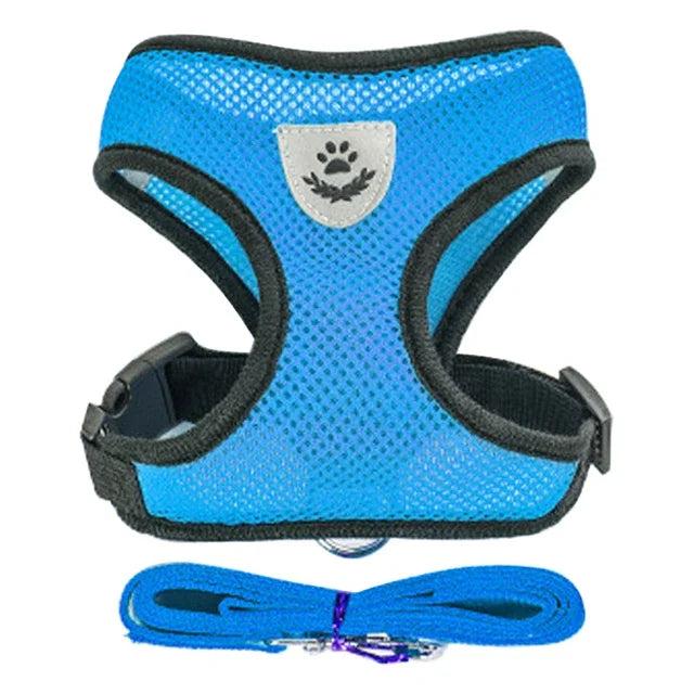 Cat Harness & Leash Set – Escape-Resistant Breathable Mesh Vest for Cats & Small Dogs