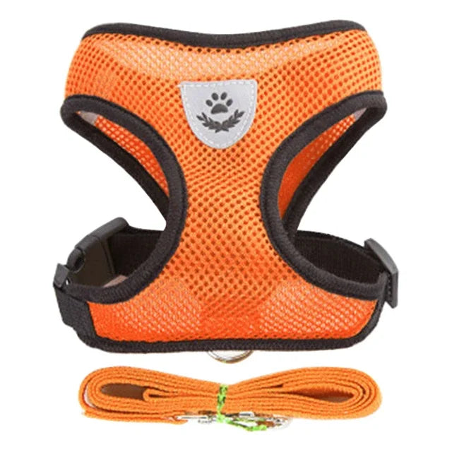 Cat Harness & Leash Set – Escape-Resistant Breathable Mesh Vest for Cats & Small Dogs