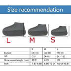 Waterproof Silicone Shoe Covers (2 PCS) – Non-Slip Reusable Rain Overshoes for Dog Walks