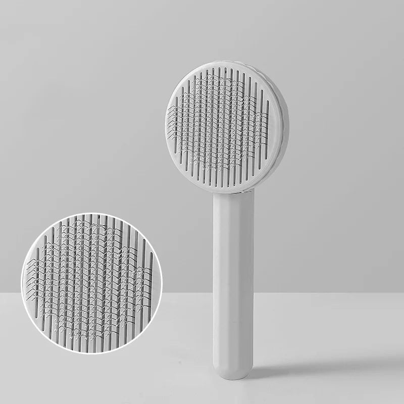 Self-Cleaning Pet Grooming Brush – Slicker Comb for Dogs & Cats