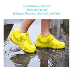 Waterproof Silicone Shoe Covers (2 PCS) – Non-Slip Reusable Rain Overshoes for Dog Walks