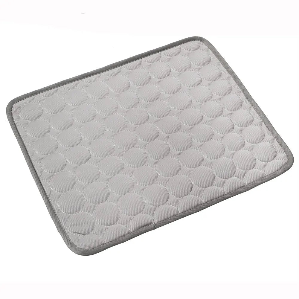 Grey ice silk pet cooling mat