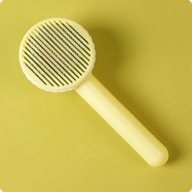 Self-Cleaning Pet Grooming Brush – Slicker Comb for Dogs & Cats