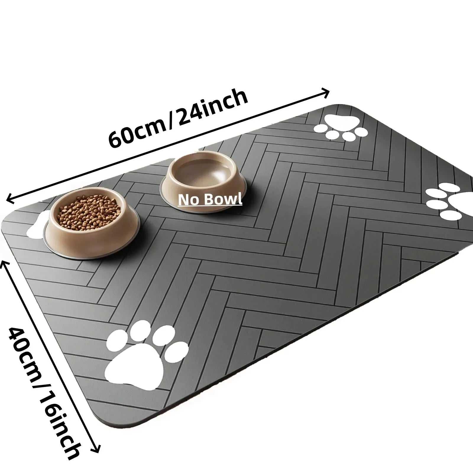 Absorbent Pet Feeding Mat – Waterproof, Quick-Dry Bowl Mat for Dogs & Cats