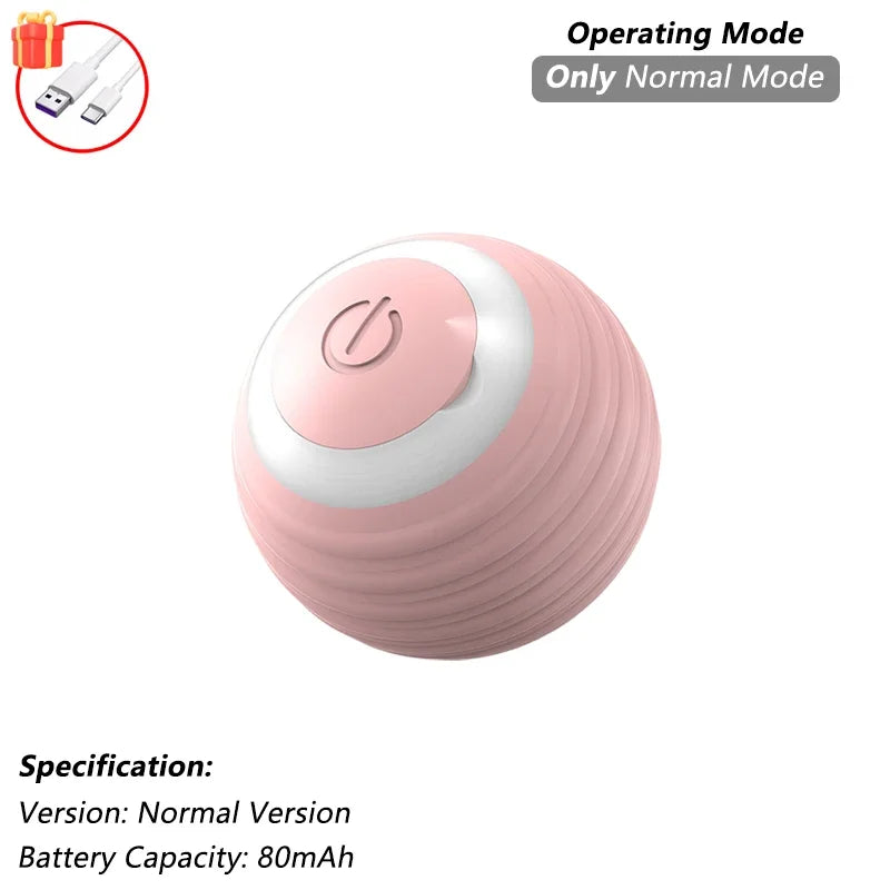 Interactive Cat Ball Toy – Rechargeable Self-Rolling Ball with Tail (1 & 2 Pack)
