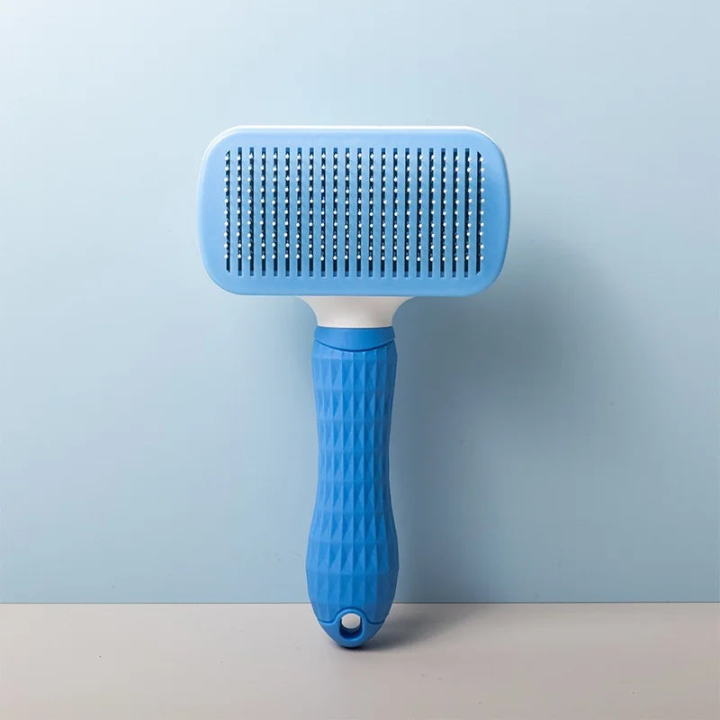 Self-Cleaning Pet Grooming Brush – Slicker Comb for Dogs & Cats
