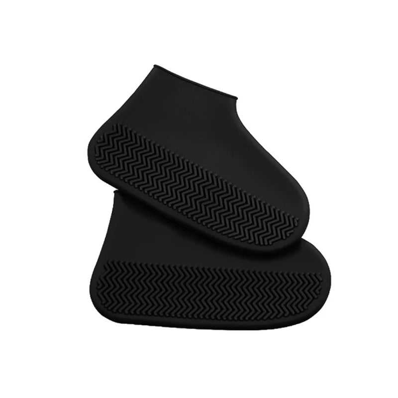Waterproof Silicone Shoe Covers (2 PCS) – Non-Slip Reusable Rain Overshoes for Dog Walks