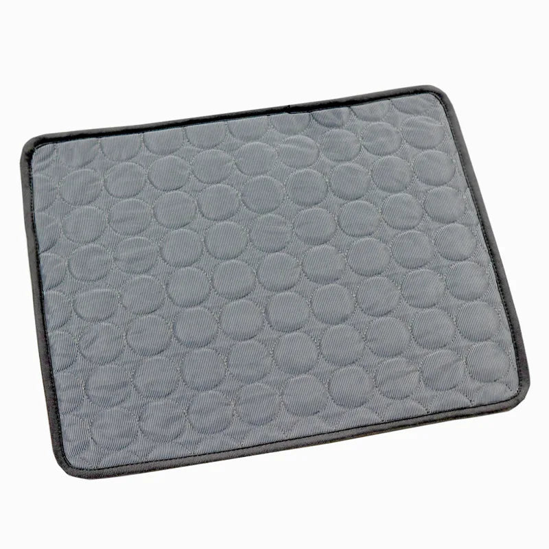 Dark grey ice silk pet cooling mat