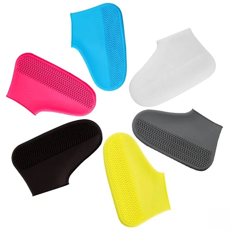 Waterproof Silicone Shoe Covers (2 PCS) – Non-Slip Reusable Rain Overshoes for Dog Walks