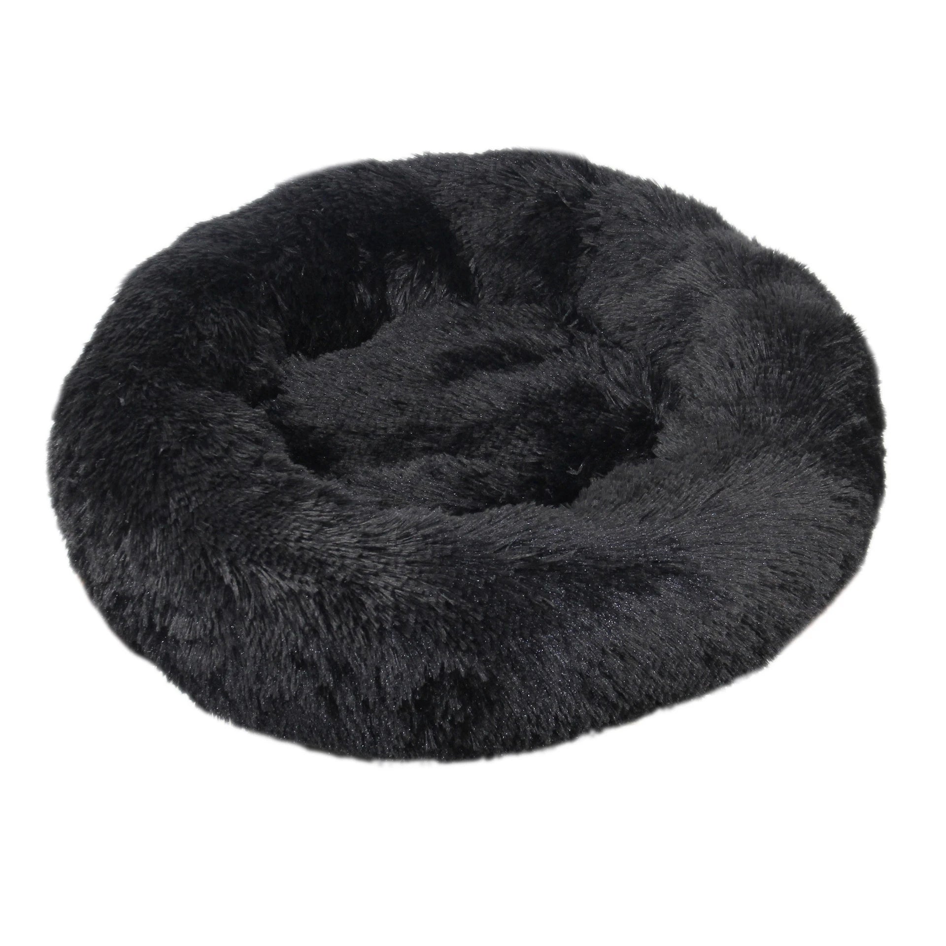 Calming Donut Dog Bed – Round Plush Anti-Anxiety Bed for Dogs & Cats (40–110 cm)