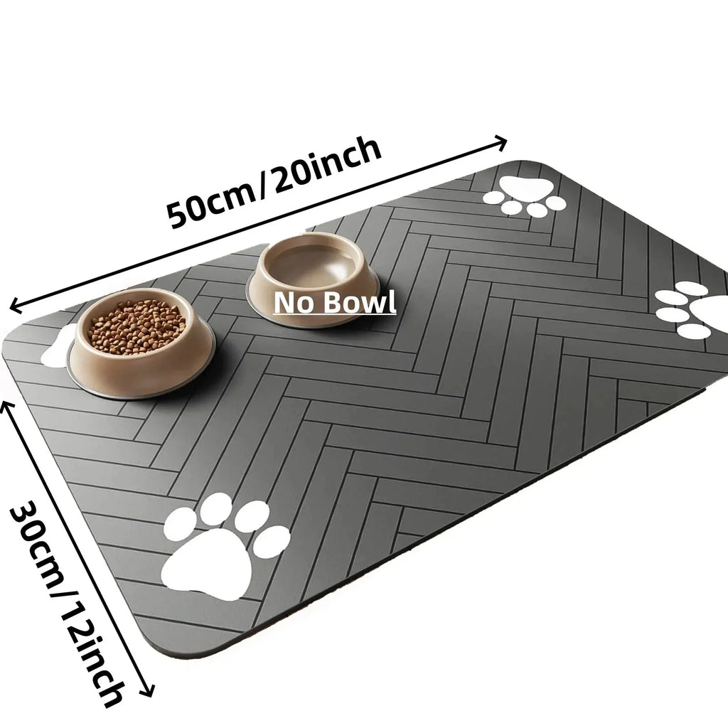 Absorbent Pet Feeding Mat – Waterproof, Quick-Dry Bowl Mat for Dogs & Cats