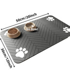 Absorbent Pet Feeding Mat – Waterproof, Quick-Dry Bowl Mat for Dogs & Cats