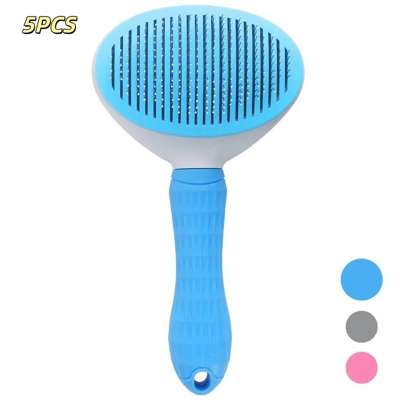 Self-Cleaning Pet Grooming Brush – Slicker Comb for Dogs & Cats