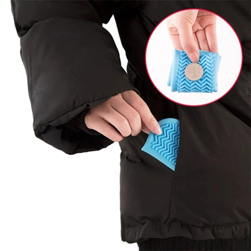 Waterproof Silicone Shoe Covers (2 PCS) – Non-Slip Reusable Rain Overshoes for Dog Walks