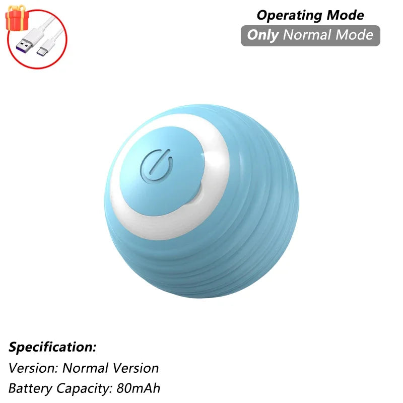 Interactive Cat Ball Toy – Rechargeable Self-Rolling Ball with Tail (1 & 2 Pack)