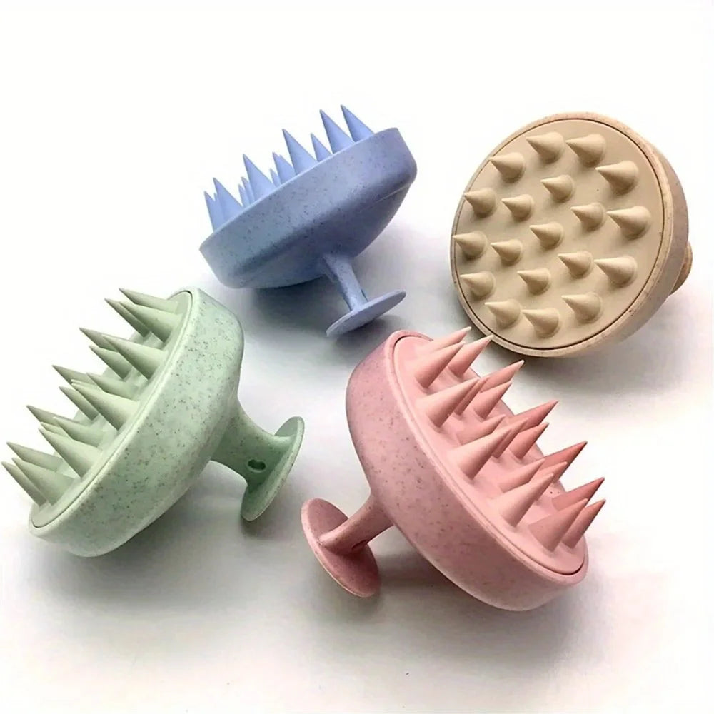 Pet Bath & Massage Brush – Silicone Shampoo Grooming Brush for Dogs & Cats
