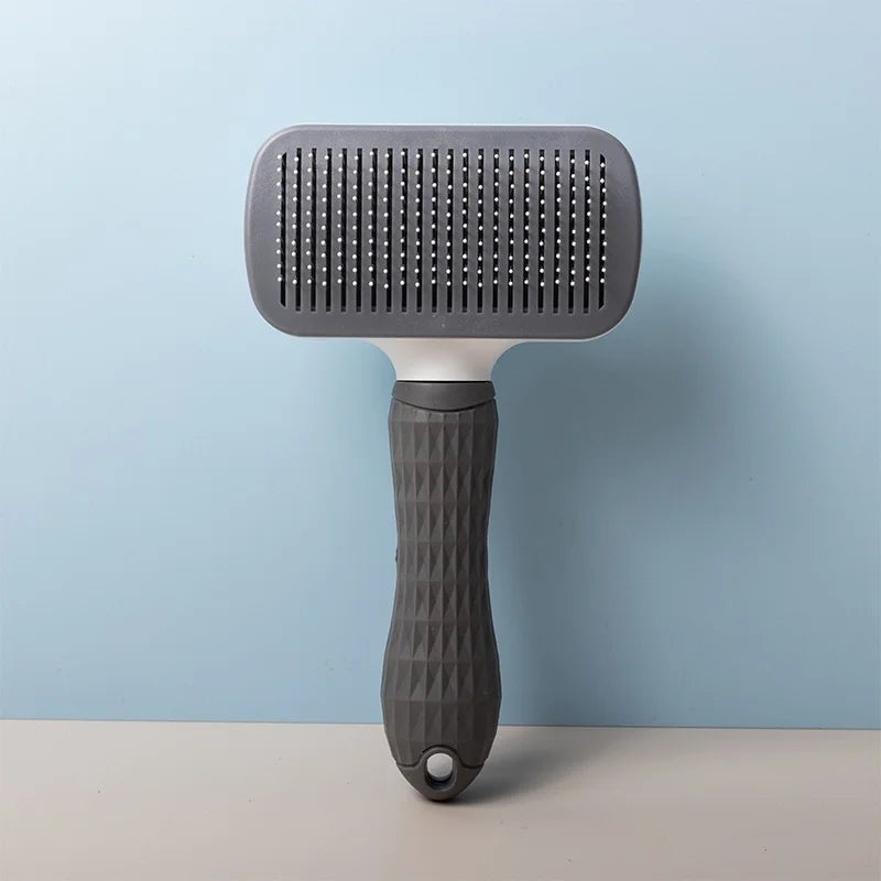 Self-Cleaning Pet Grooming Brush – Slicker Comb for Dogs & Cats