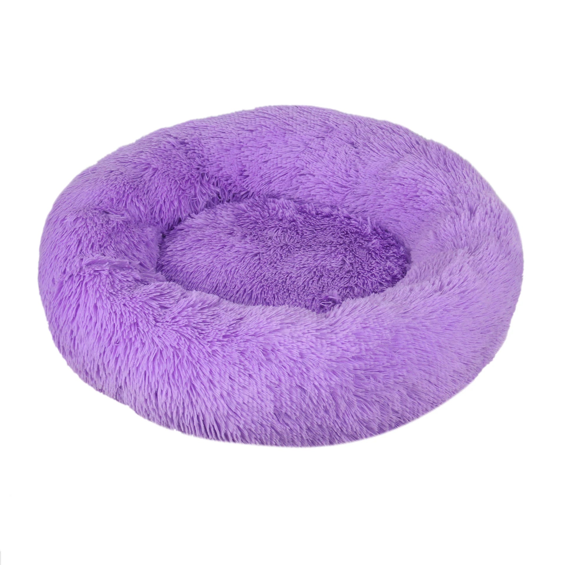 Calming Donut Dog Bed – Round Plush Anti-Anxiety Bed for Dogs & Cats (40–110 cm)