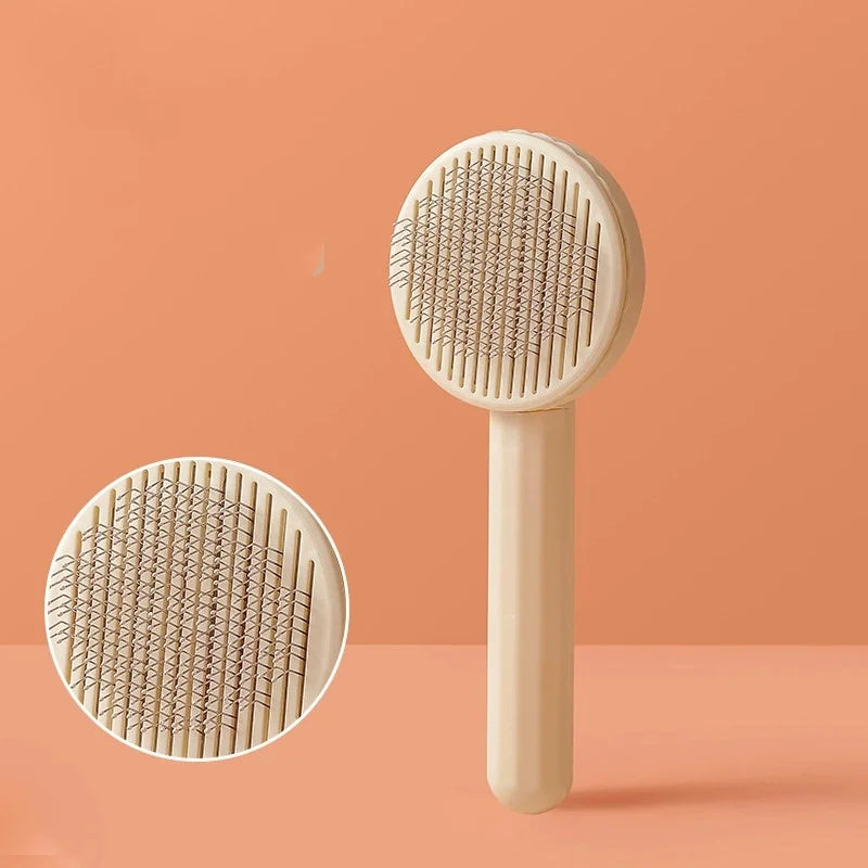 Self-Cleaning Pet Grooming Brush – Slicker Comb for Dogs & Cats
