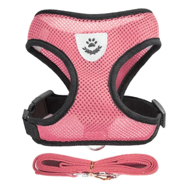 Cat Harness & Leash Set – Escape-Resistant Breathable Mesh Vest for Cats & Small Dogs
