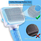 Self-Cleaning Pet Grooming Brush – Slicker Comb for Dogs & Cats