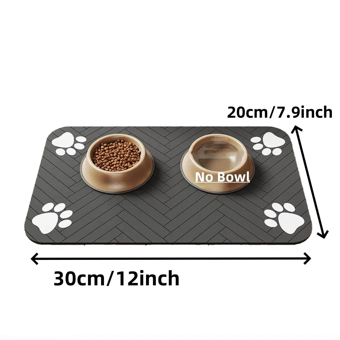 Absorbent Pet Feeding Mat – Waterproof, Quick-Dry Bowl Mat for Dogs & Cats