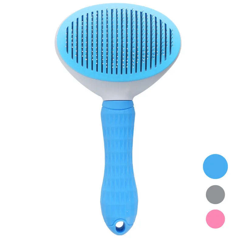 Self-Cleaning Pet Grooming Brush – Slicker Comb for Dogs & Cats