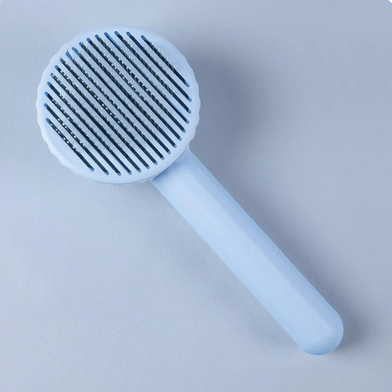 Self-Cleaning Pet Grooming Brush – Slicker Comb for Dogs & Cats