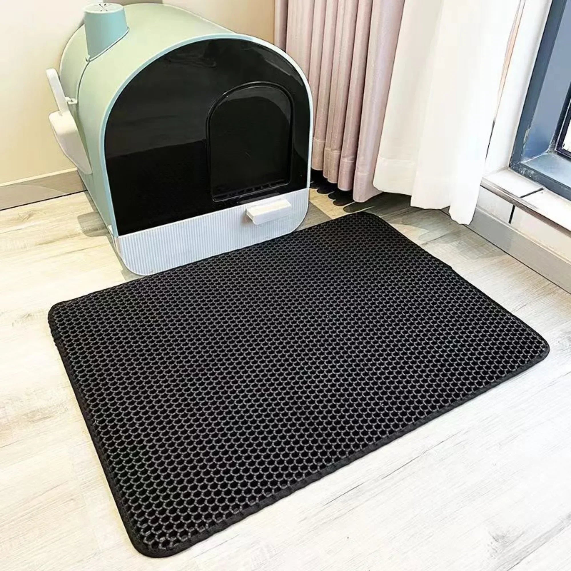 Cat Litter Mat – Double-Layer Waterproof Litter Trapping Mat, Washable Non-Slip (5 Sizes)