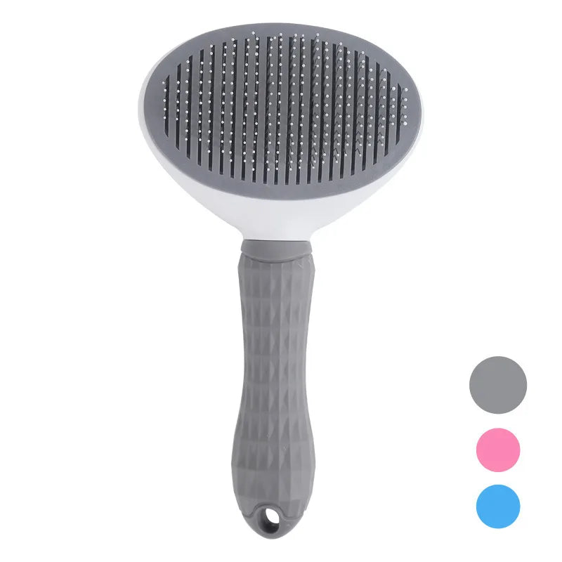 Self-Cleaning Pet Grooming Brush – Slicker Comb for Dogs & Cats
