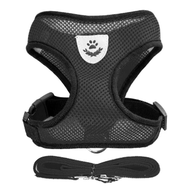 Cat Harness & Leash Set – Escape-Resistant Breathable Mesh Vest for Cats & Small Dogs