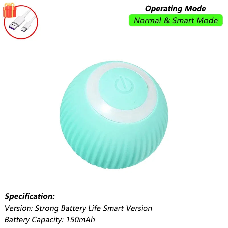 Interactive Cat Ball Toy – Rechargeable Self-Rolling Ball with Tail (1 & 2 Pack)